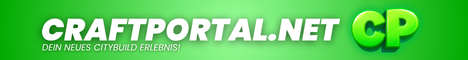Craftportal.net ● CityBuild ⭐ Bester Citybuild Server! banner